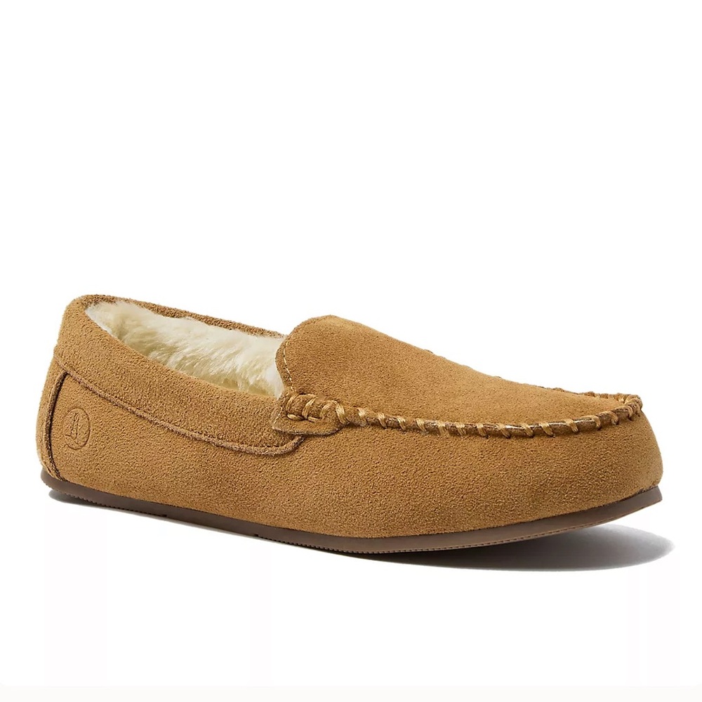 Land’s End  Tan Moccasin Slippers